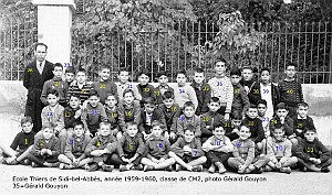SIDI BEL ABBES ECOLE THIERS GARCONS 1959 CM2